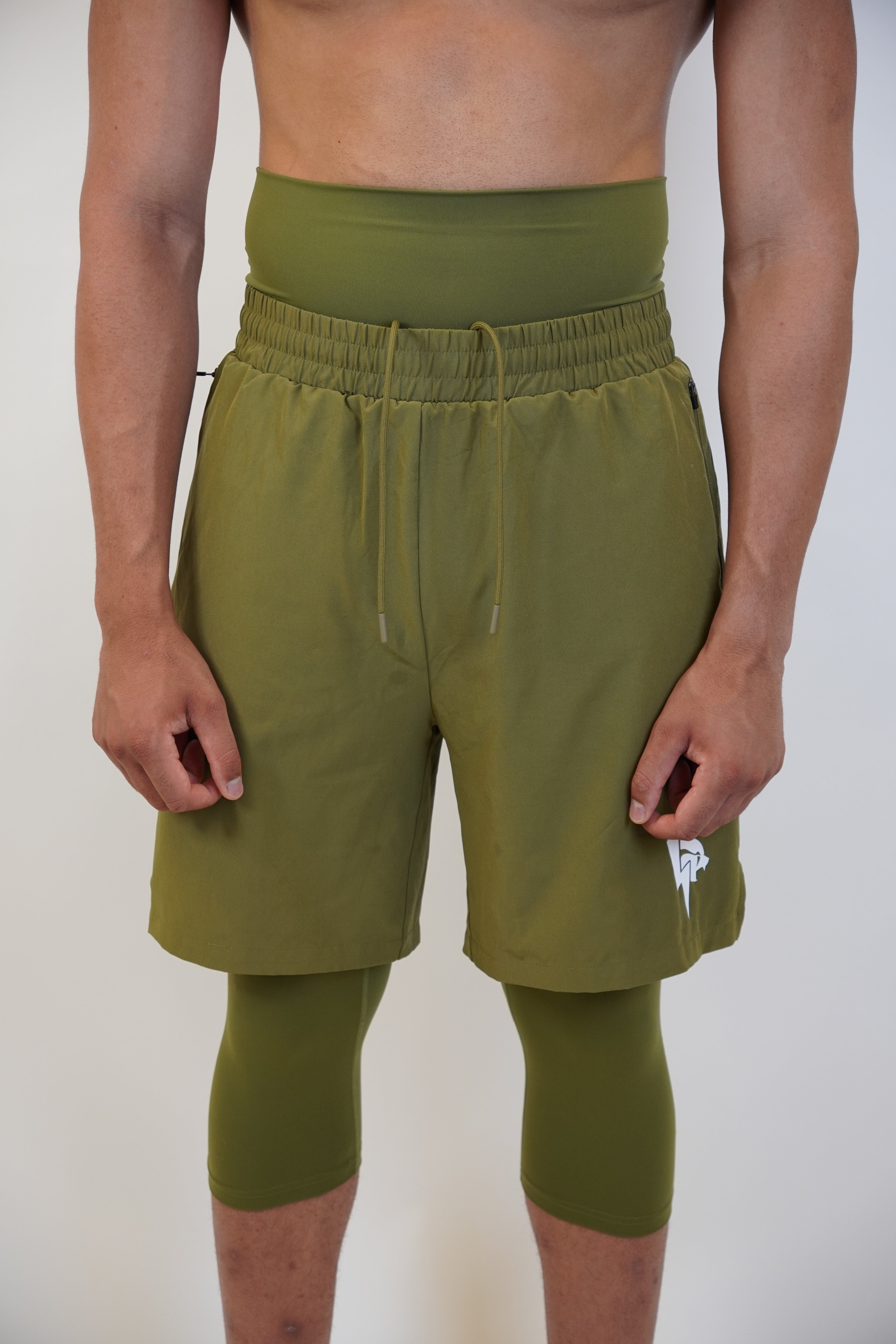 Ihsaan Awrah Shorts Khaki Green