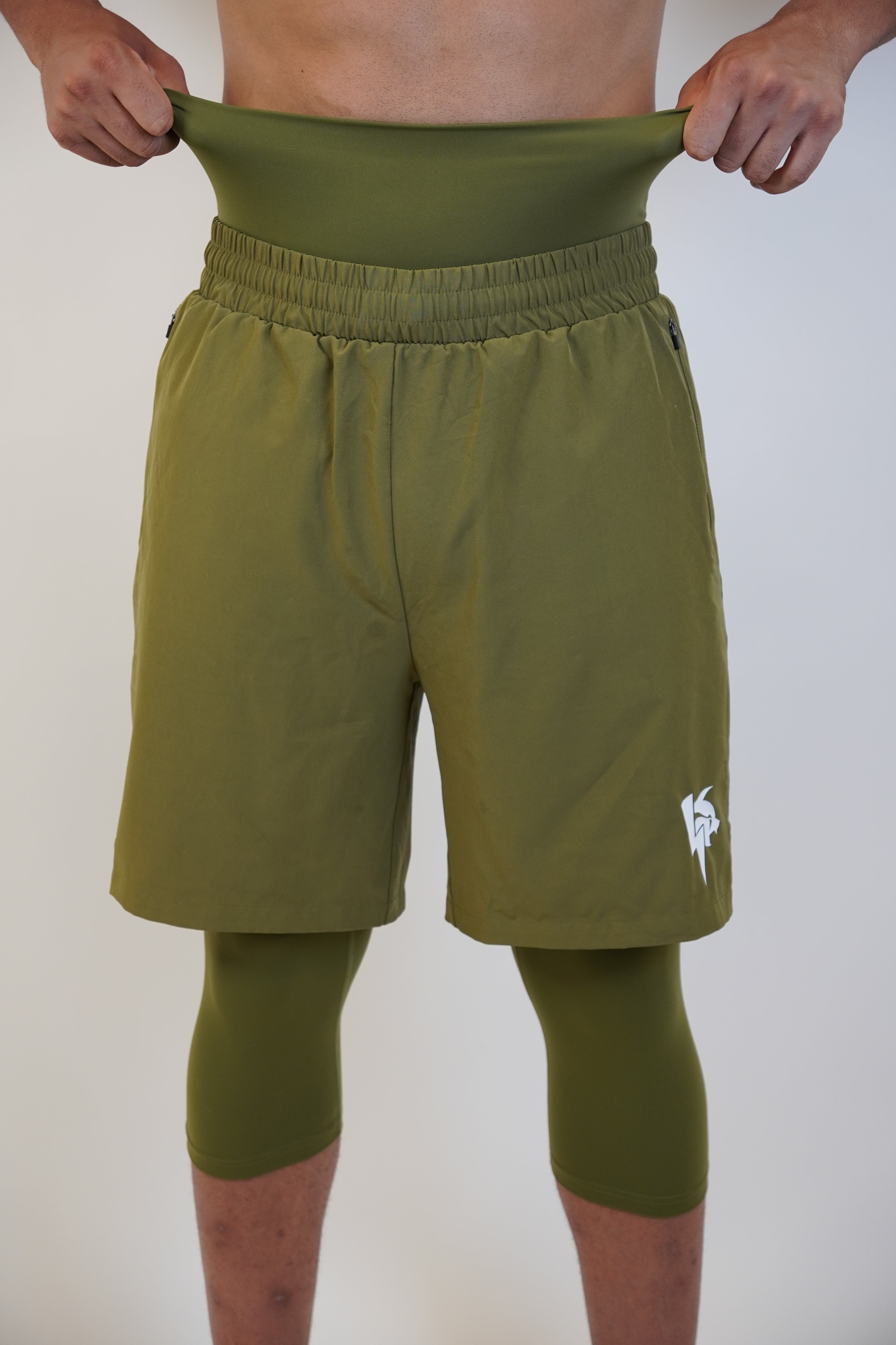 Ihsaan Awrah Shorts Khaki Green
