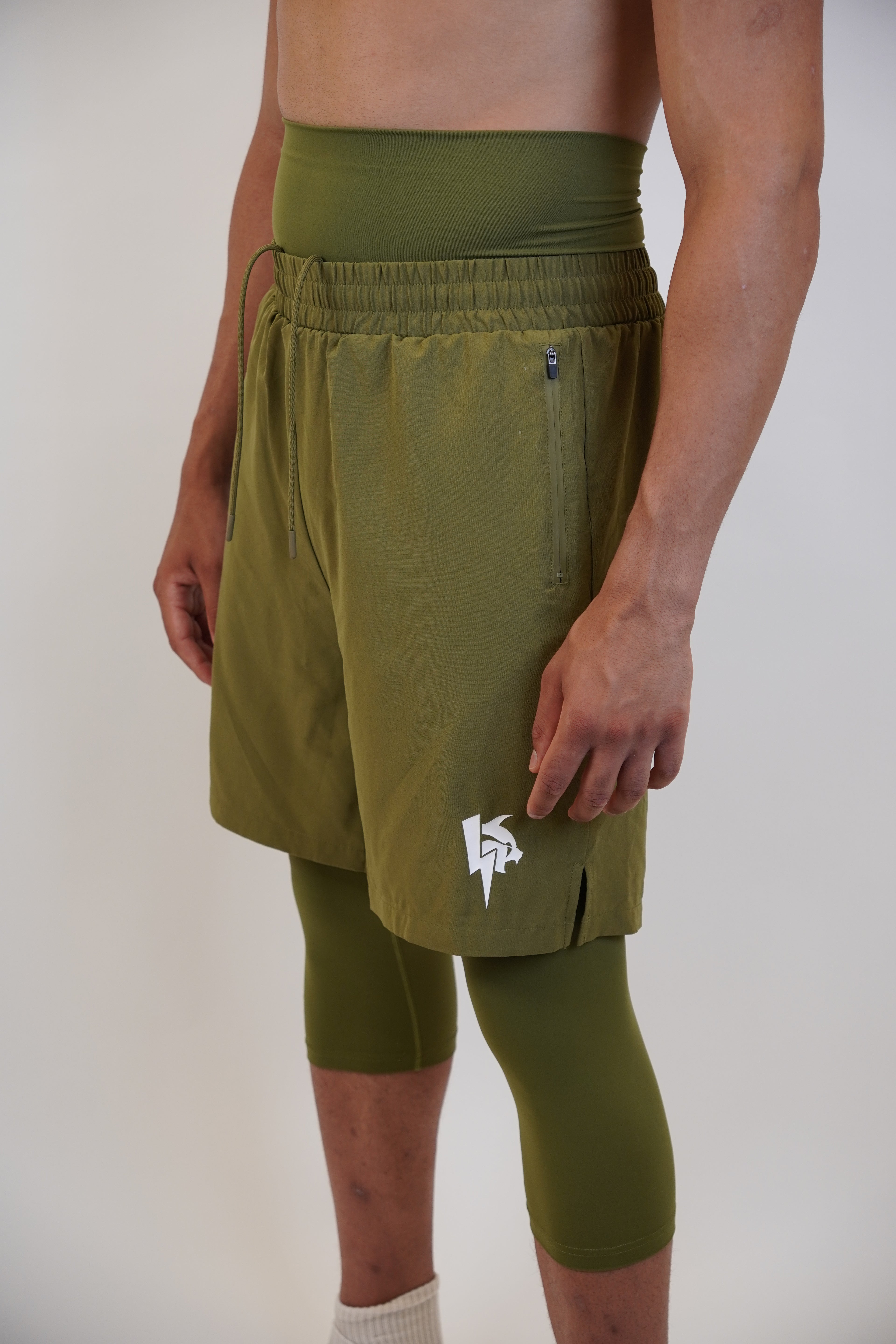 Ihsaan Awrah Shorts Khaki Green